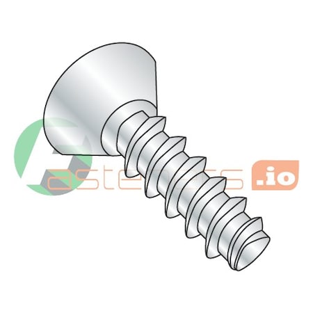 Newport Fasteners Thread Forming Screw, #4 x 1/4 in, Zinc Plated Steel Flat Head Phillips Drive, 10000 PK 108279